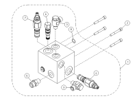 VALVE HOUSING+VALVES TELESCOPE CYLINDER